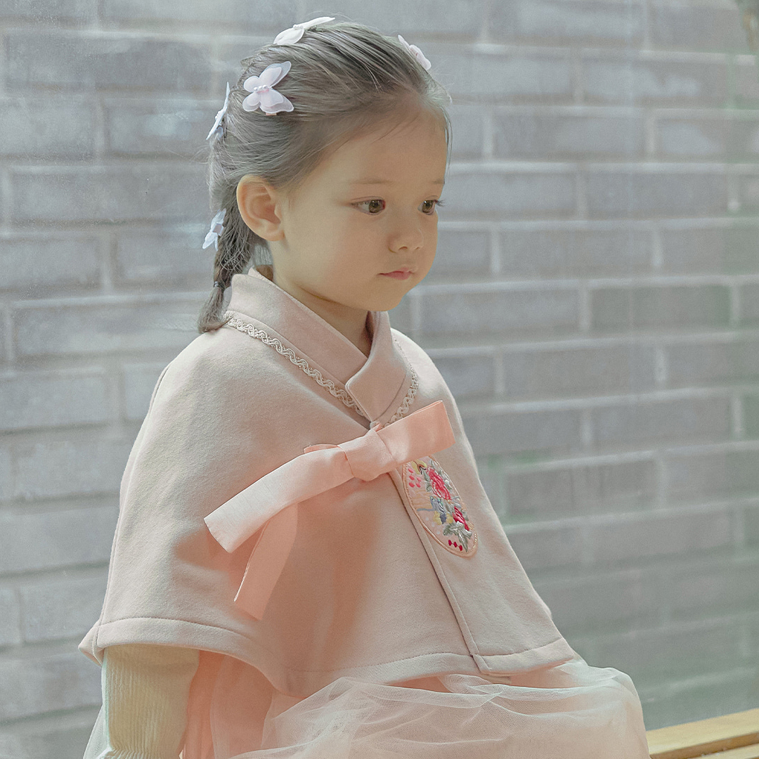 아기한복 망토 여아 백일 돌잔치 촬영의상 어린이집 화온 이미지 8