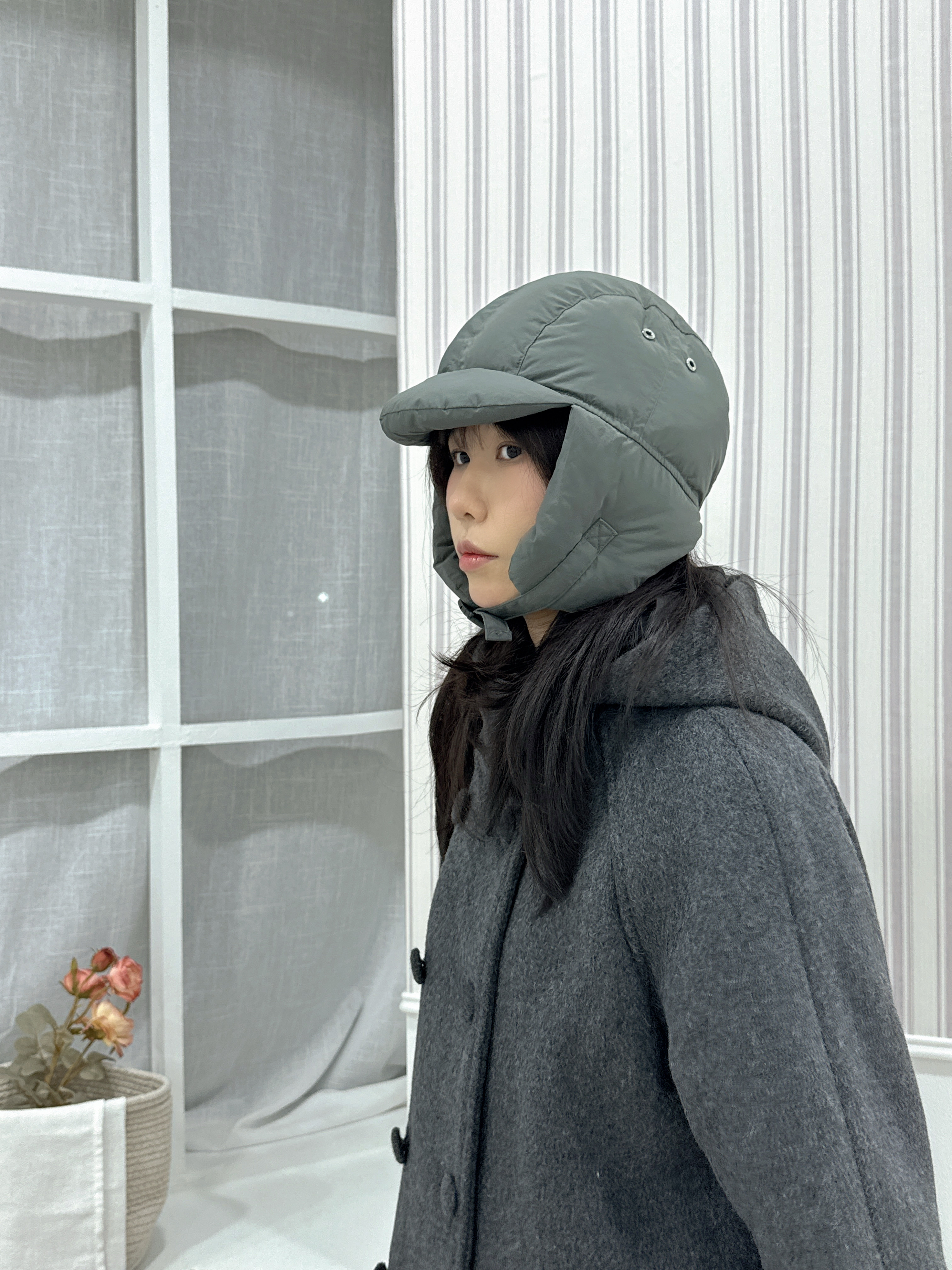 겨울 남성 여성 커플 방한 군밤 귀달이 패딩 귀도리 귀마개 이어머프 스키 모자 - 상세 이미지 2