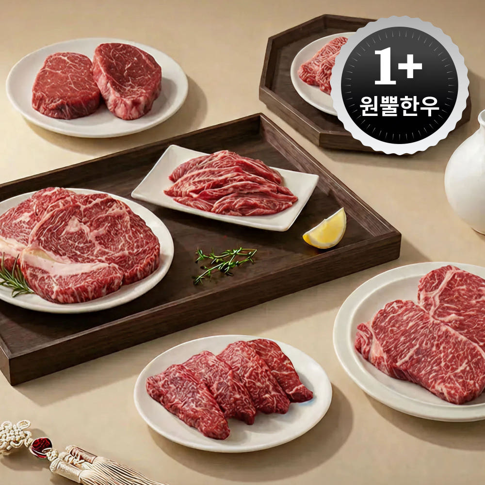 1+ 한우 불고기/국거리 250g (6,900원/4팩이상무료)