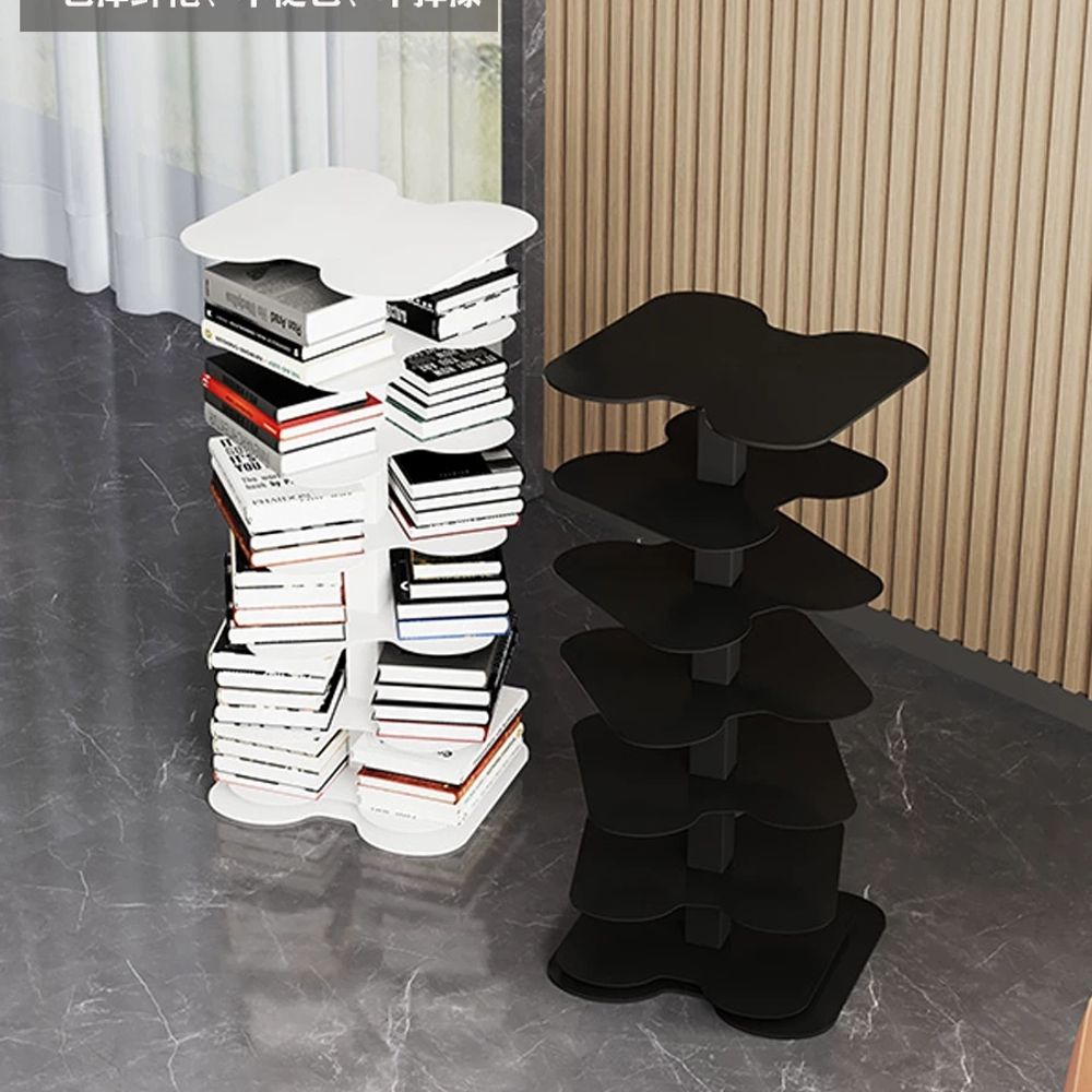 파셀몰 나선형 북타워 책꽂이 북선반 스탠드 3단 36X36X7 A. 검은 회전 책장 6 층 - 상세 이미지 4