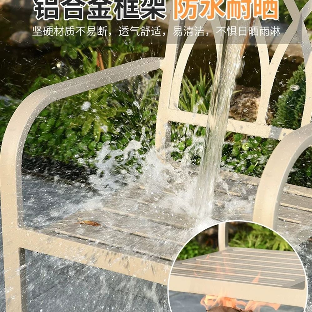 야외 테이블 의자 가든 알루미늄 30CM 4+ A. 41 0 70cm 탄소강 둥근 테이블 - 상세 이미지 3