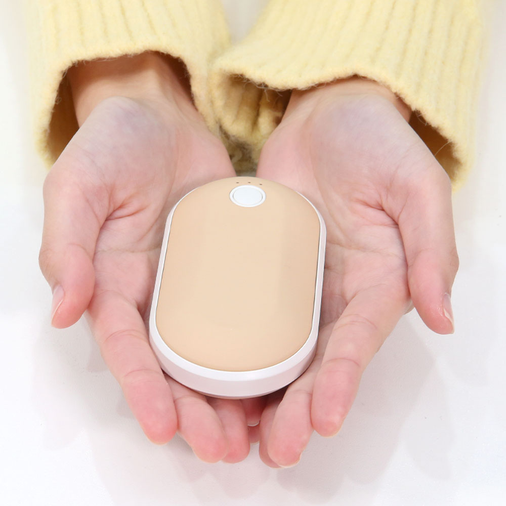 충전식 손난로 손날로 보조배터리 대용량 전자 전기 핫팩 휴대용 10000mAh 1+1 - 상세 이미지 5