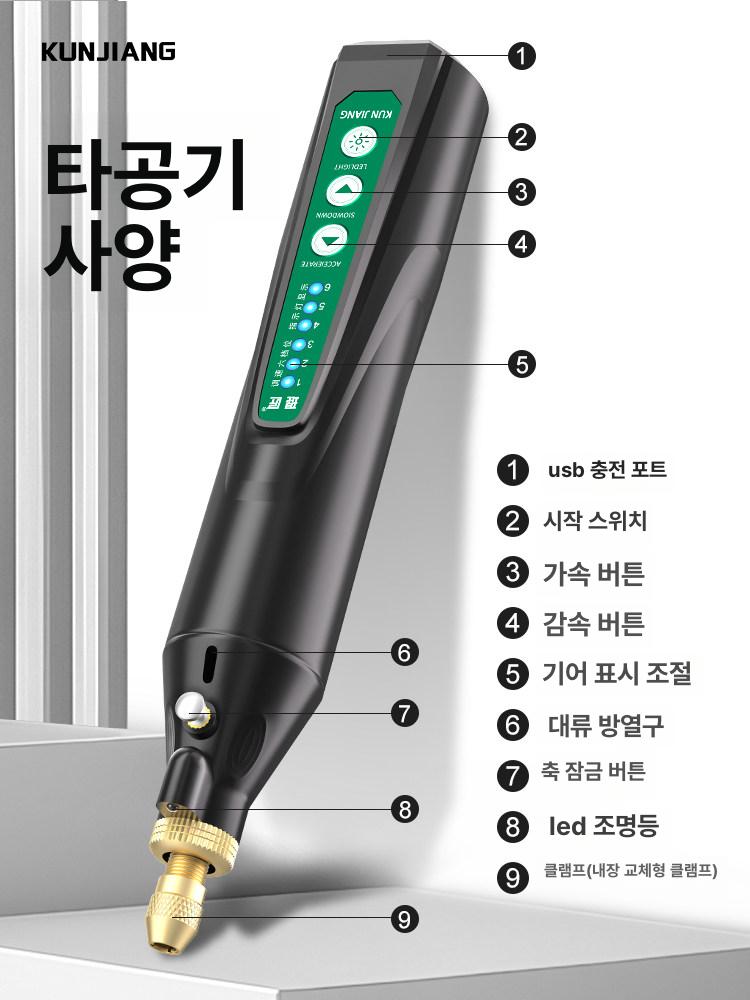 줄눈 셀프 시공 메지 제거 타일 줄눈제거 욕실 시공용 201 진주 펀치 세트 - 상세 이미지 5
