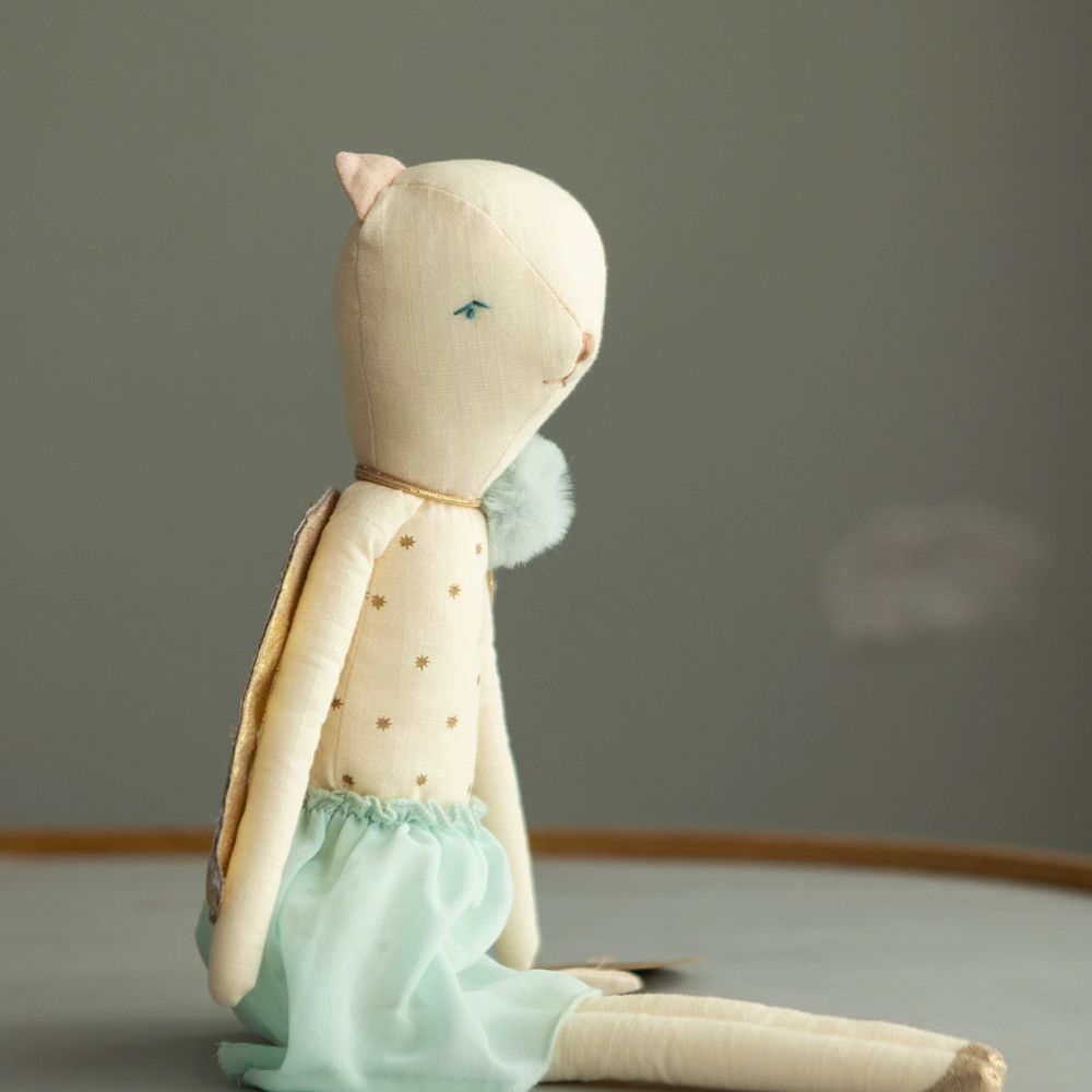 인형 등나무 원목 소 A. 천사 같으면서도 오만한 고양이, A. 머리부터 발끝까지 43cm - 상세 이미지 3