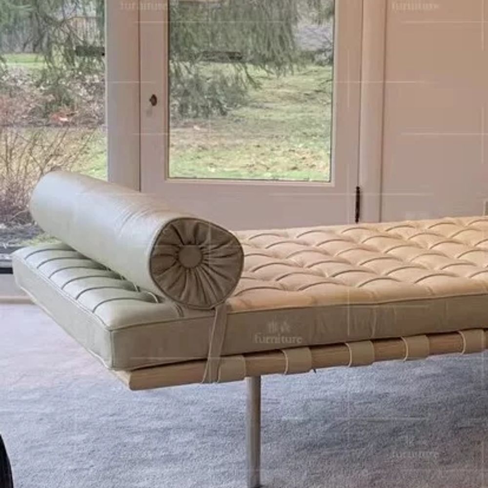 바르셀 데이베드 Daybed 가죽소파 83c A. 120x48x40CM 길이 너비 및 높이 - 상세 이미지 2