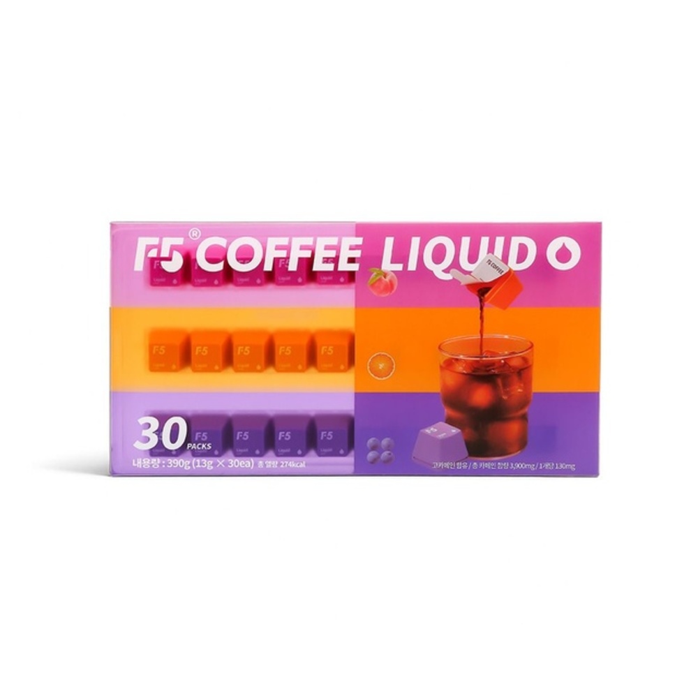 F5 COFFEE 콜드브루 3종 액상형 프리미엄커피 SCA 80+ 프리미엄 원두 (30개입, 13g) - 상품 이미지