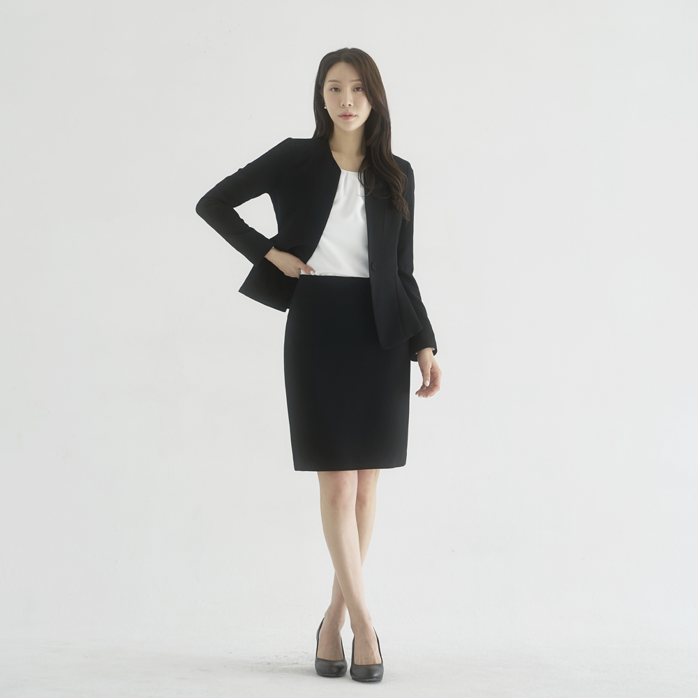 벨트 노카라 정장 자켓 플레어 [세라] 이미지 8