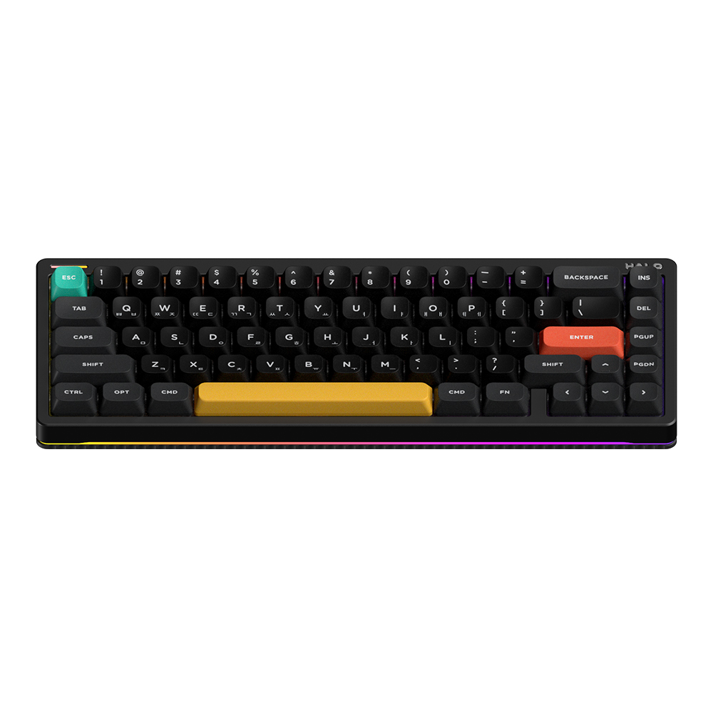 NUPHY Halo65 V2 IO 기계식키보드 한영 각인 옵시디언 블랙, 맥스 갈축 - 상세 이미지 3