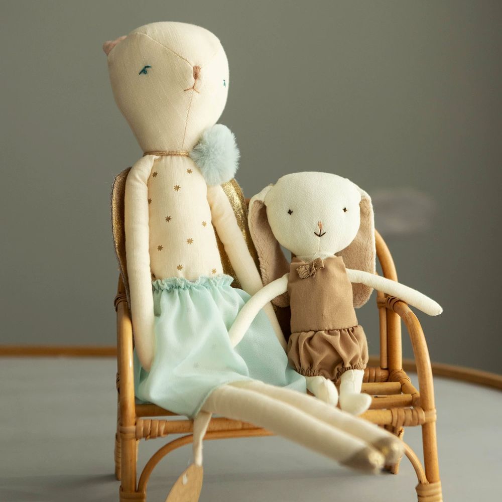 인형 등나무 원목 소 A. 천사 같으면서도 오만한 고양이, A. 머리부터 발끝까지 43cm 이미지 6
