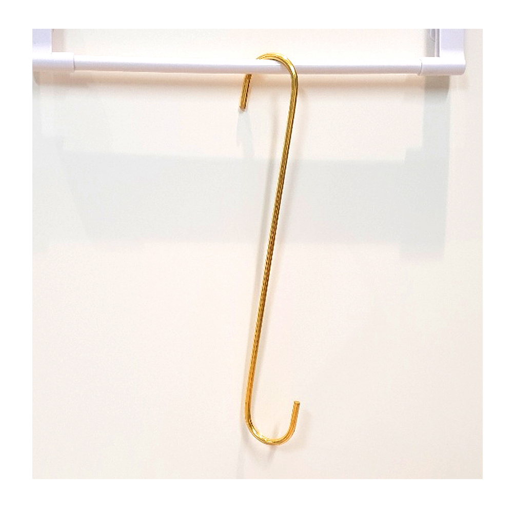 수납정리 메탈 소품걸이 골드 30cm - 상품 이미지