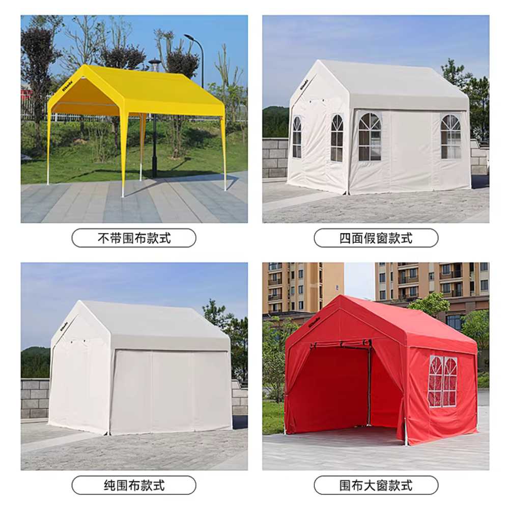 캐노피 천막 행사용 운동회 가제보 옥상 텐트 농막 3x3m 3x3m 아이보리 / 측면 미포함 - 상세 이미지 3