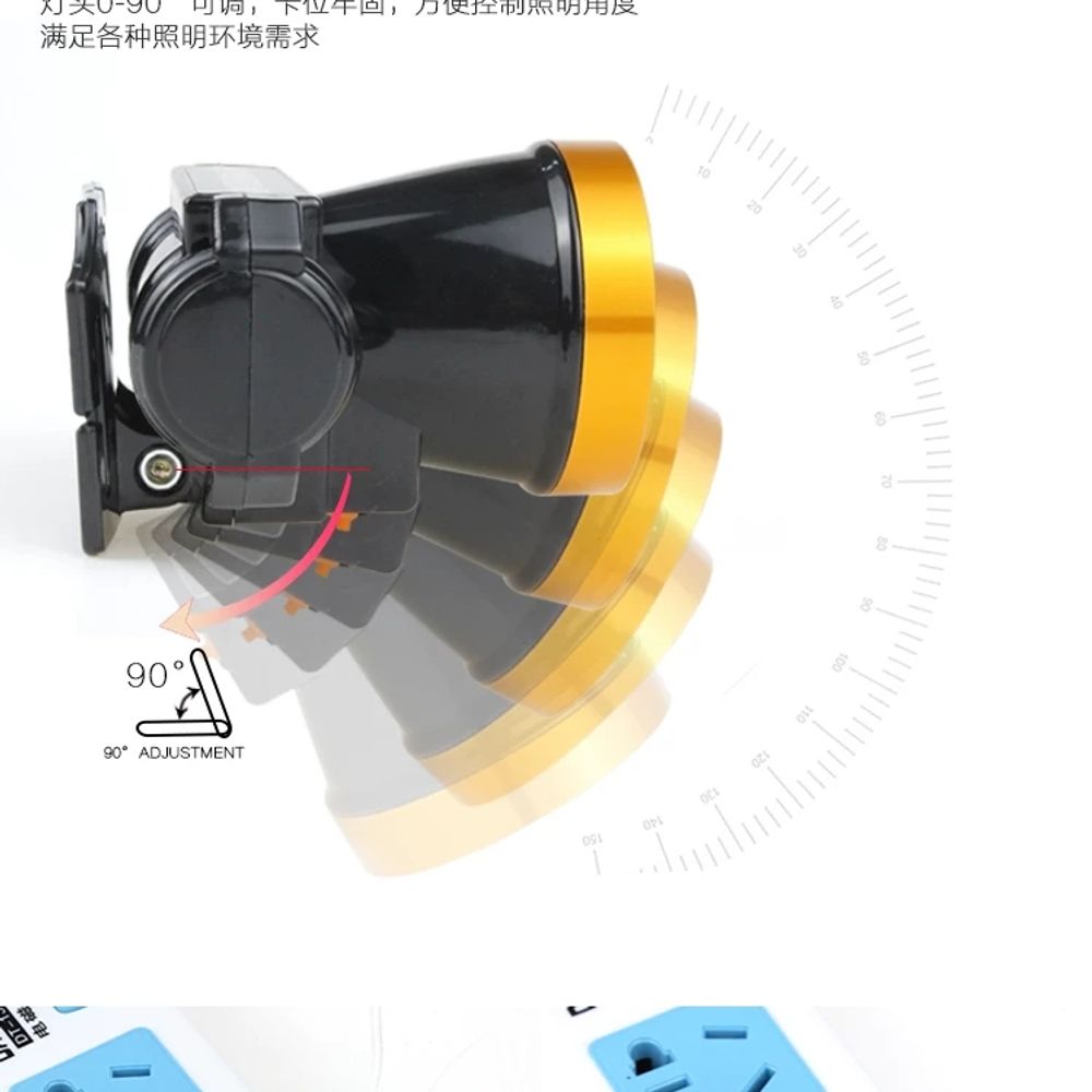 파셀몰 랜턴 캠핑랜턴/후레쉬/손전등/2가지불 A. 10W 백색광 USB 충전 케이블 헤드밴 - 상세 이미지 5