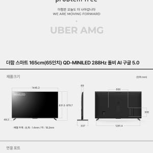 구글5.0 165cm(65인치), QD-MINILED 288Hz, 더함 ... 개봉기 | 실사용 후기 - 상품 이미지 3