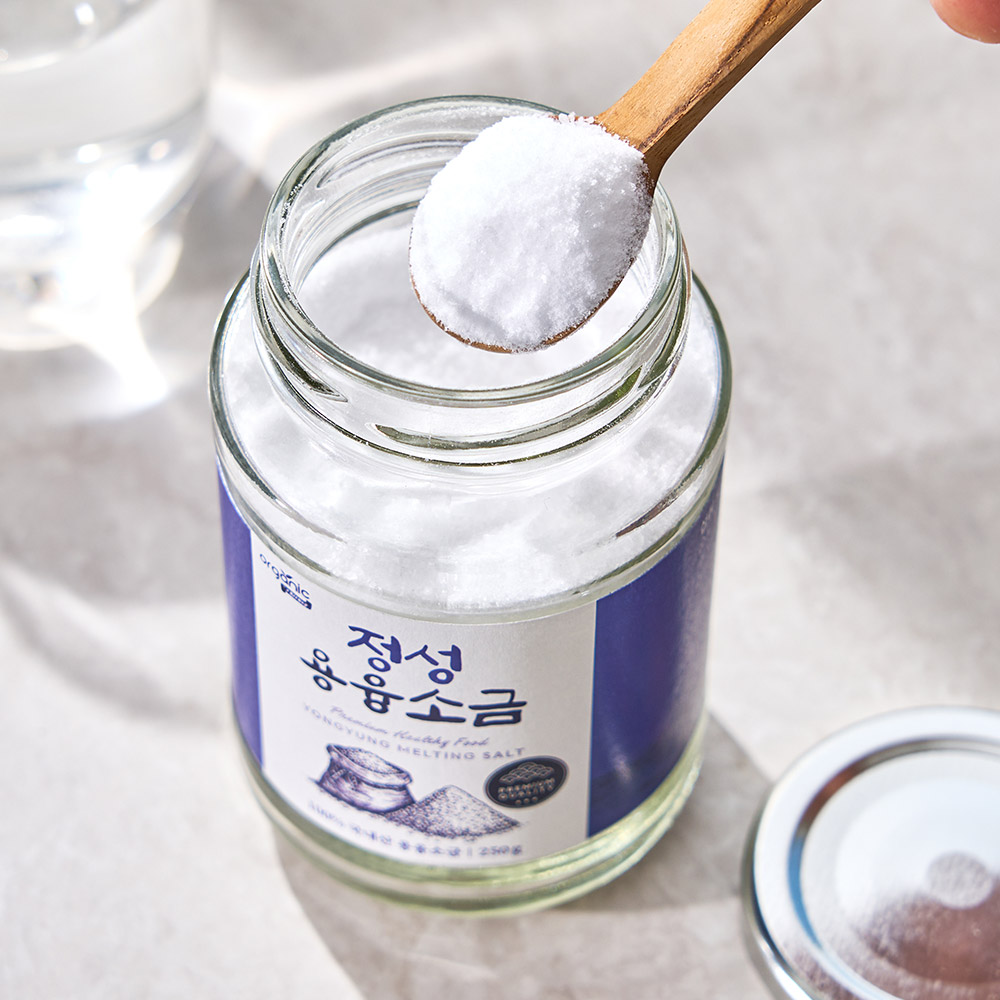 깨끗한 유리병 포장 100% 국내산 미네랄 용융소금 융융 소금물 250g, 1개 - 상세 이미지 5