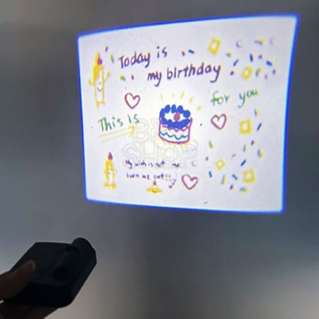 조브로 생일축하 빔 프로젝터 파티룸꾸미기 생일포토월