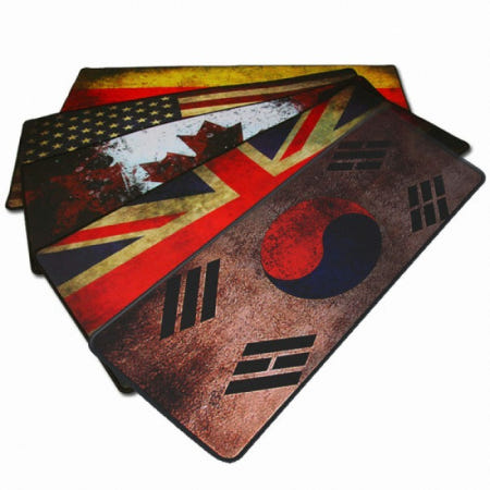 AONE CRUISE GP-785 빈티지 국기 게이밍 장패드 (한국)