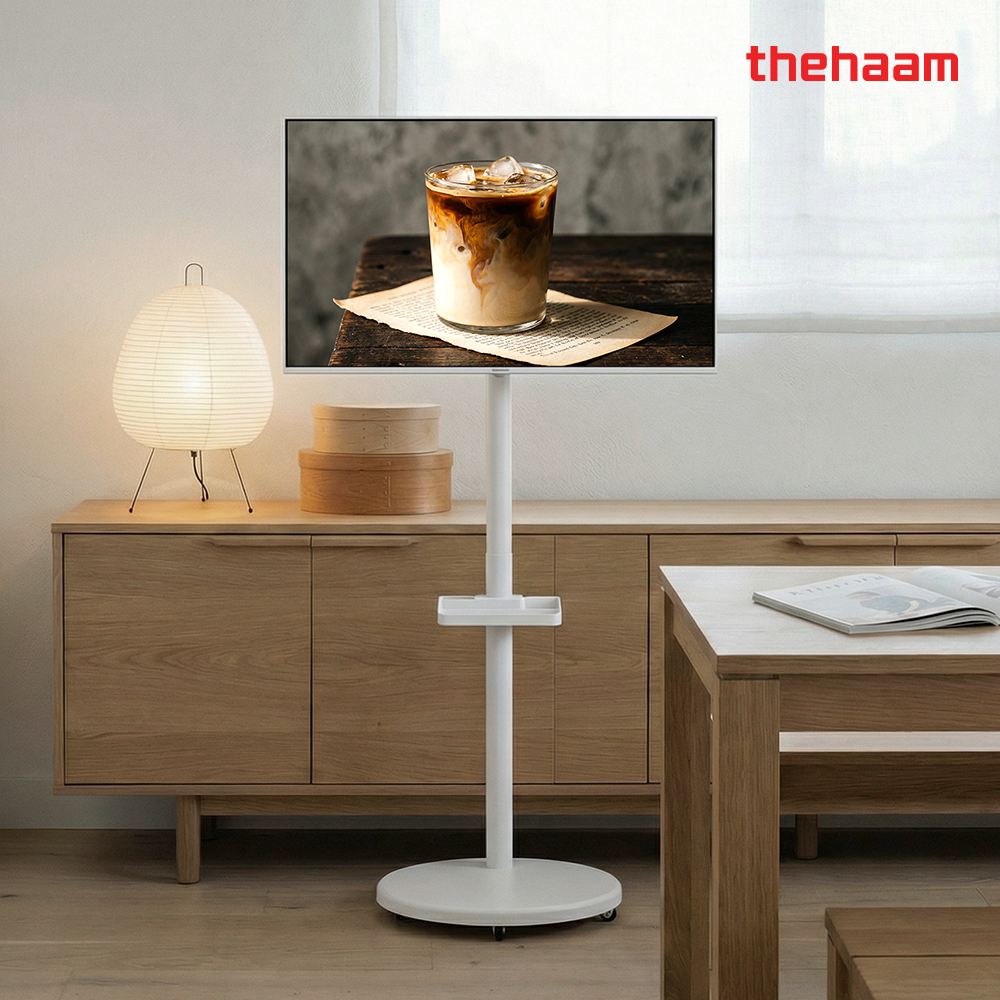 3세대 이동식 TV 거치대 스탠드 선반 삼탠바이미 삼성 LG 룸앤티비 호환 라이트 제품 이미지