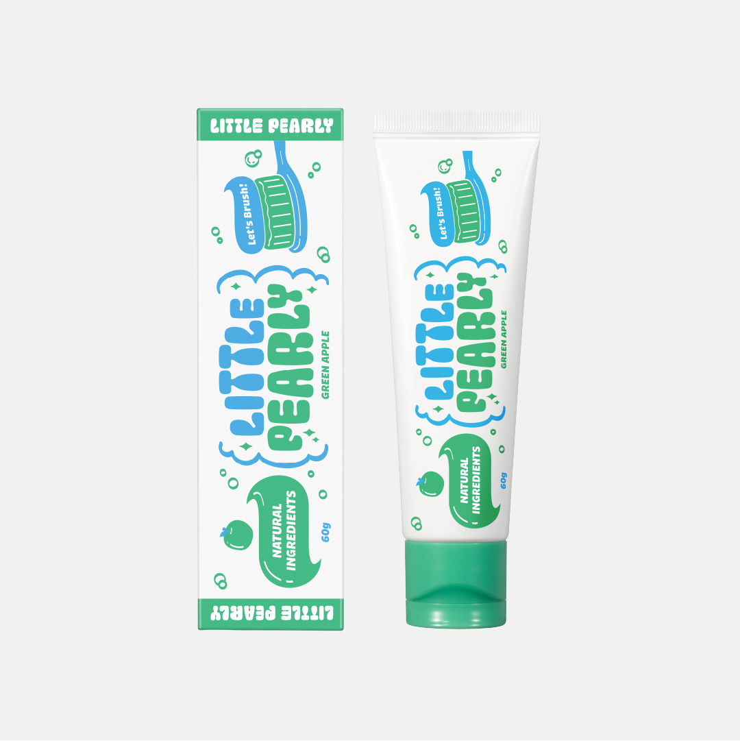 리틀펄리 어린이 저불소 비건 치약 청사과향, 60g, 1개 - 상품 이미지