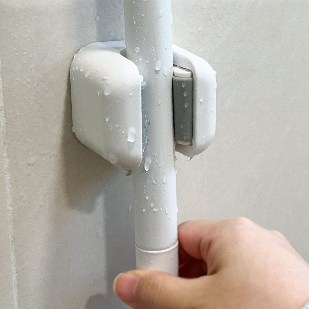 화장실 청소용품걸이 욕실청소도구정리 홀더부착식 청소솔 접착식걸이빗자루 청소도구거치대 일반 제품 이미지