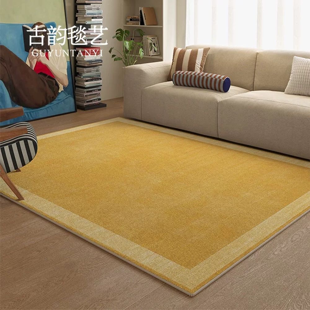 프레임 단모 대형 A. 고대 운율 노란색 실크 01, A. 200x300cm 루프벨벳 소재 - 상품 이미지