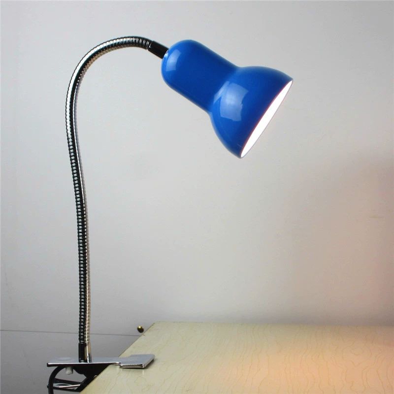 집게형 무드등 침실용 LED 책상조명 테이블 조명 집게 블랙 화이트 LED 전구 포함 버튼 스위치 - 상세 이미지 3