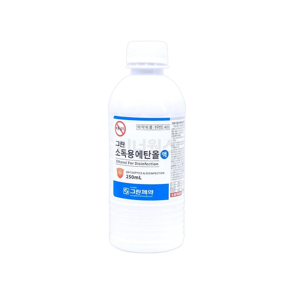 소독액 알콜 소독제 다용도 리필용 에탄올 손 피부 살균제 용액 250X5개 - 상세 이미지 2