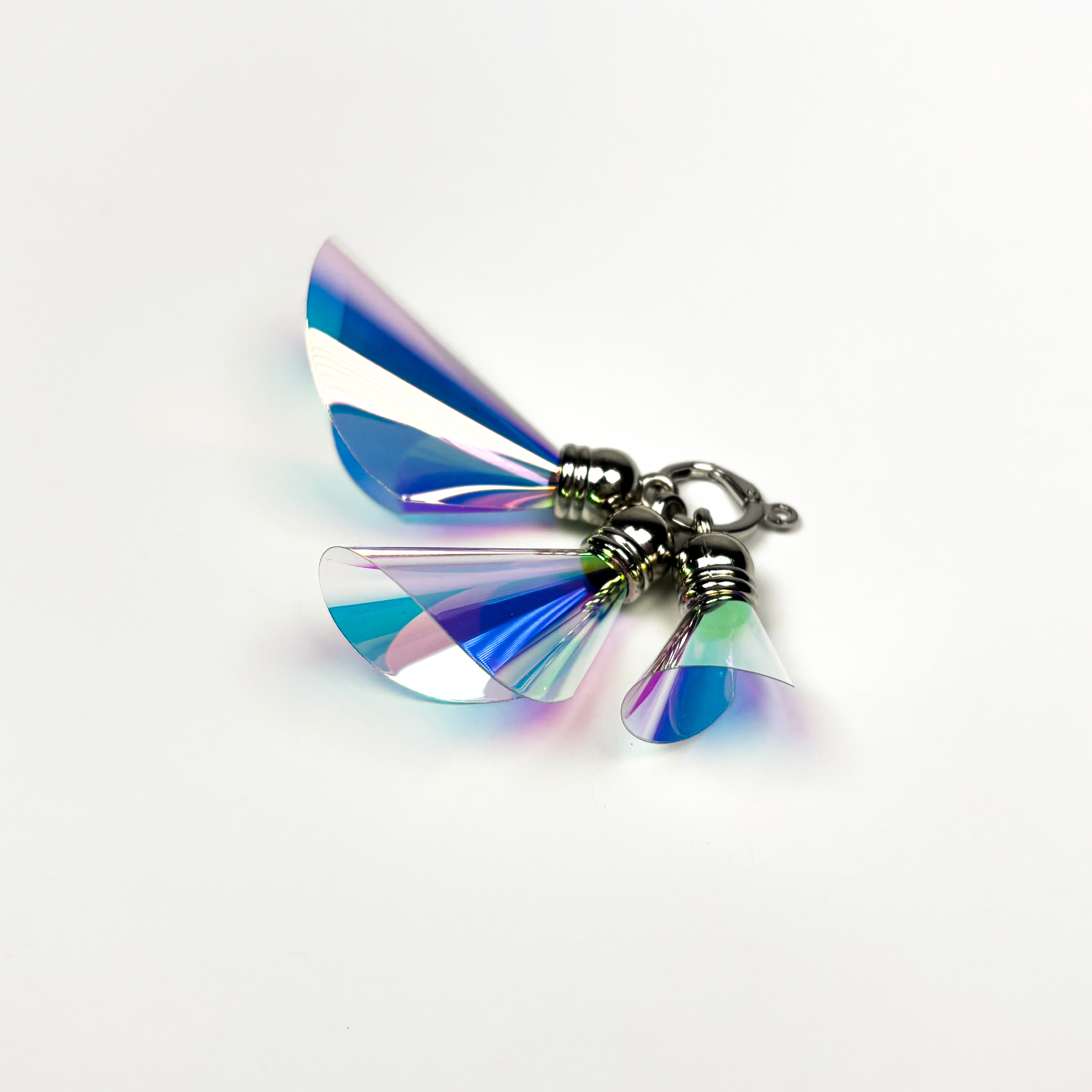 ABIBI'S GOMULSANG 수제 고양이 장난감 리필 미끼 끈 벌레 깃털 곤충 레인보우 조개(1Set 3개) 이미지 4