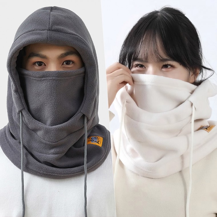 땡처리 후드넥워머 방한마스크 일체형마스크 넥워머 방한워머 현장 배달 마스크 바람막이 - 상품 이미지