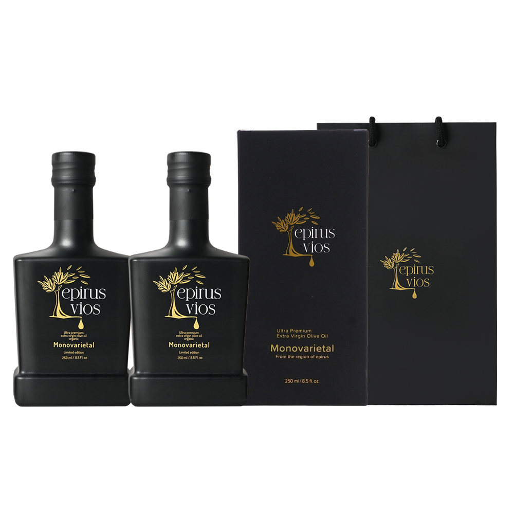 에피루스 비오스 울트라 엑스트라버진 그리스 올리브 오일 (산도 0.11) 250ml, 2개 - 상품 이미지