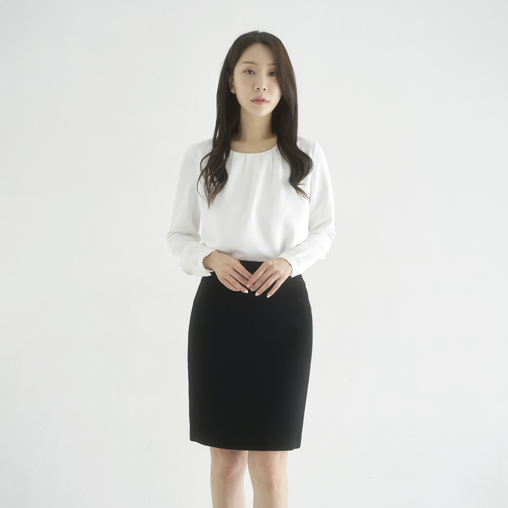 H라인 정장 치마 검정색 스커트 [세라] 이미지 7