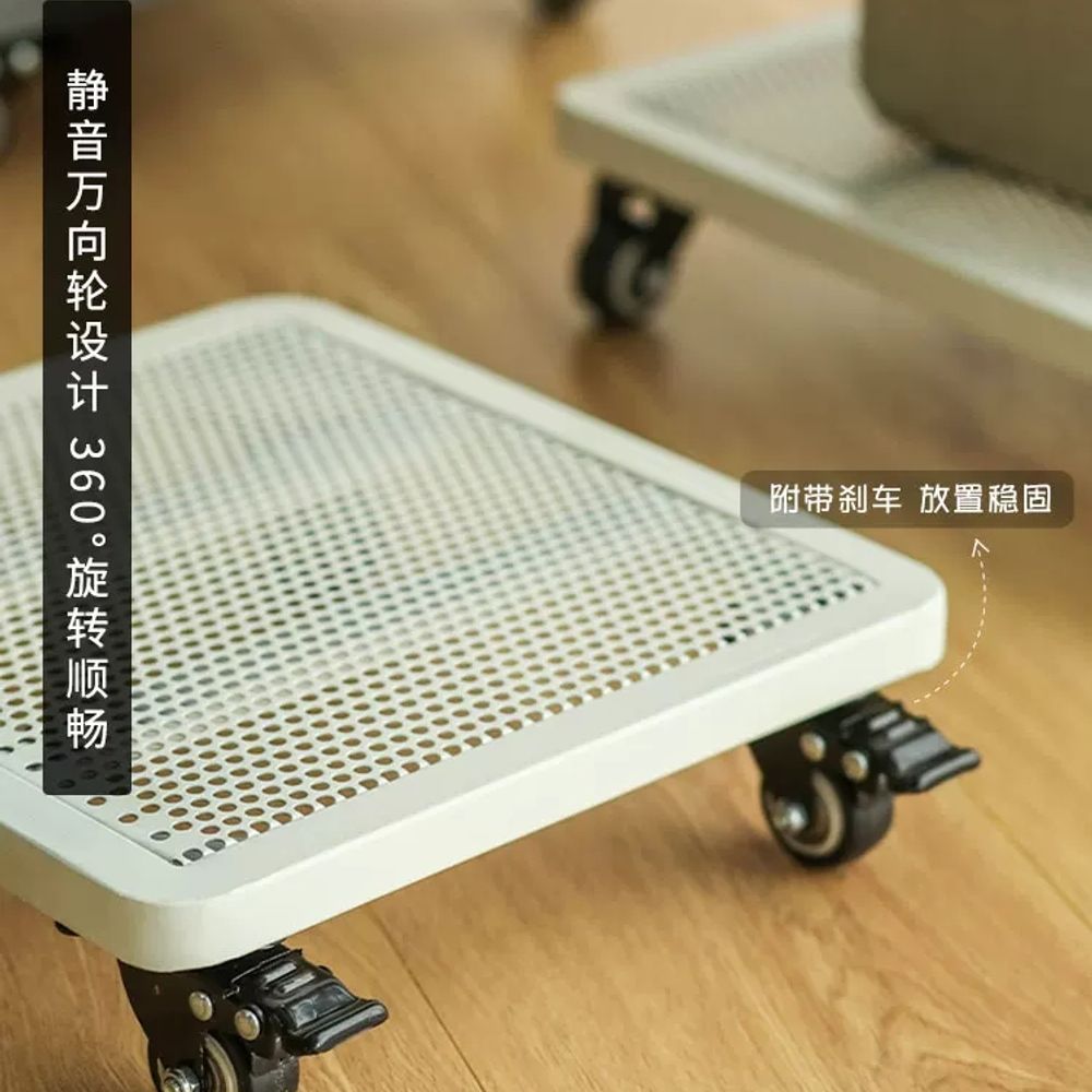 파셀몰 화분 트레이 브레이크 그레이 이동식 A. 회색 2525cm 무소음 브레이크 회전 - 상세 이미지 3
