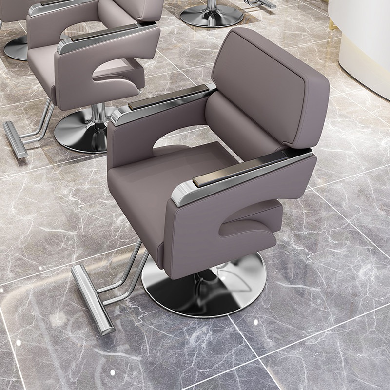 인테리어 미용실 의자 미용가구 리프트 바버 이발 메이크업 헤어 바버샵 이발소 카페 검은색 - 상세 이미지 3