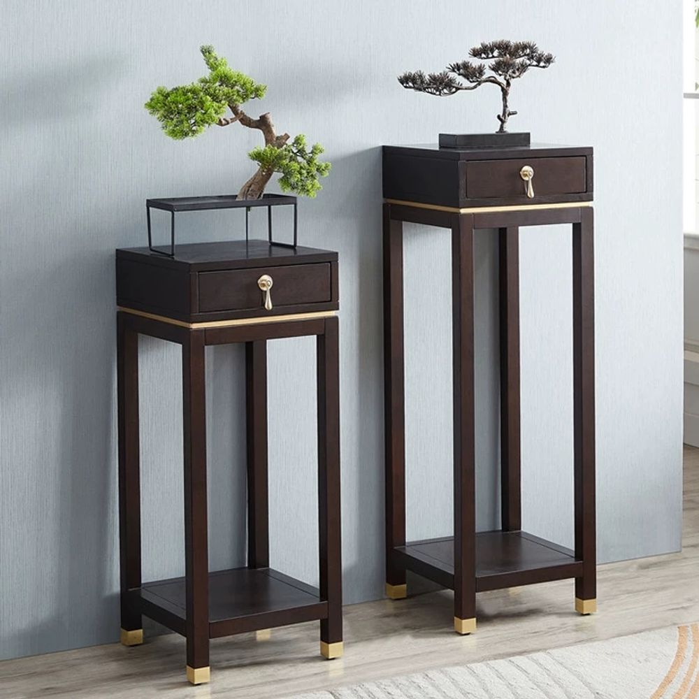 파셀몰 다층 화분 선반 거치대 실내 화분 정 A. 대형 사이즈 진한 갈색 35x35x100 - 상세 이미지 2