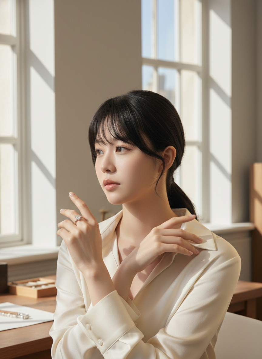 1캐럿 2캐럿 오벌 다이아 반지 슈페리어 랩 솔리테어 프러포즈 결혼 기념일 선물 예물 - 상세 이미지 4