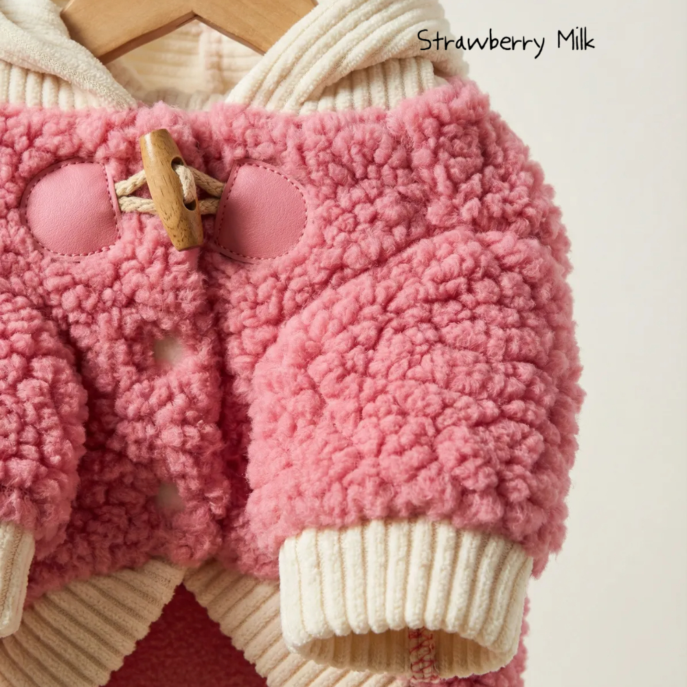 뚜담펫 강아지 후드자켓 후리스 고양이 뽀글이 똑딱이 자켓 이미지 6