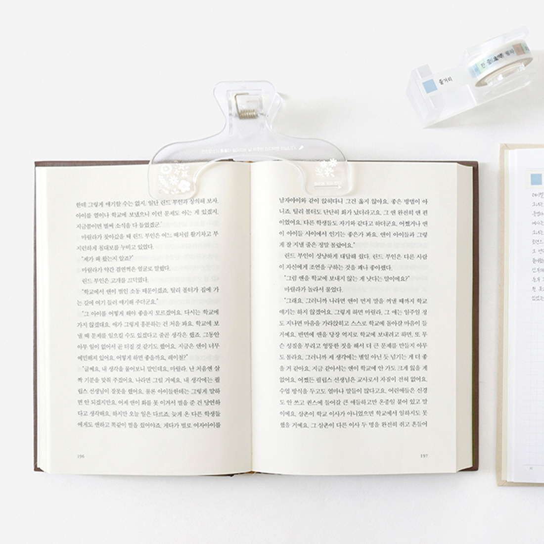 북집게 독서템 북스토퍼 책집게 책갈피 북클립 북마커 클립형 책고정 화원에꽃이핀다 - 상품 이미지