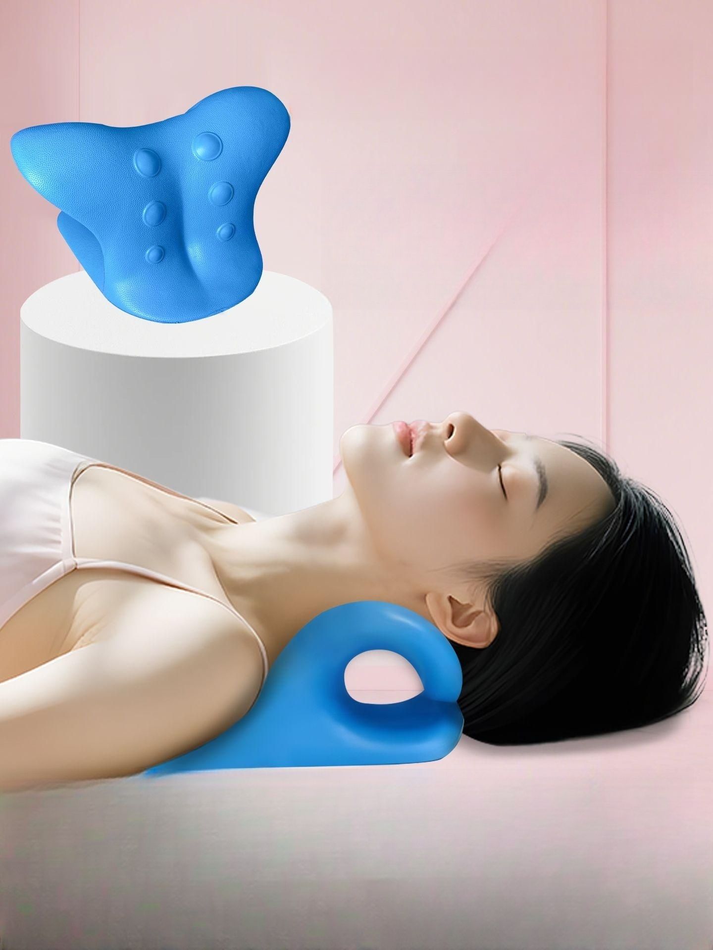 경추 교정기용 C형 반곡선 견인 전용 레이크블루 - 상세 이미지 2