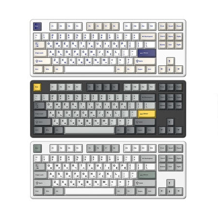 한성컴퓨터 한성컴퓨터 GK797PRO 3모드 기계식 키보드 오션화이트 에그스톤 45g 도각 택타일 풀윤활 조용한 타건음