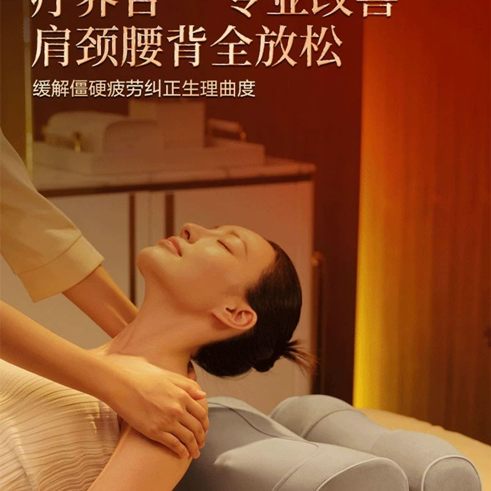 목견 넥보호 일자 거북 스트레칭 베개 견인 A. 업그레이드된 뜸치료 버전 안정적 견인 - 상세 이미지 2