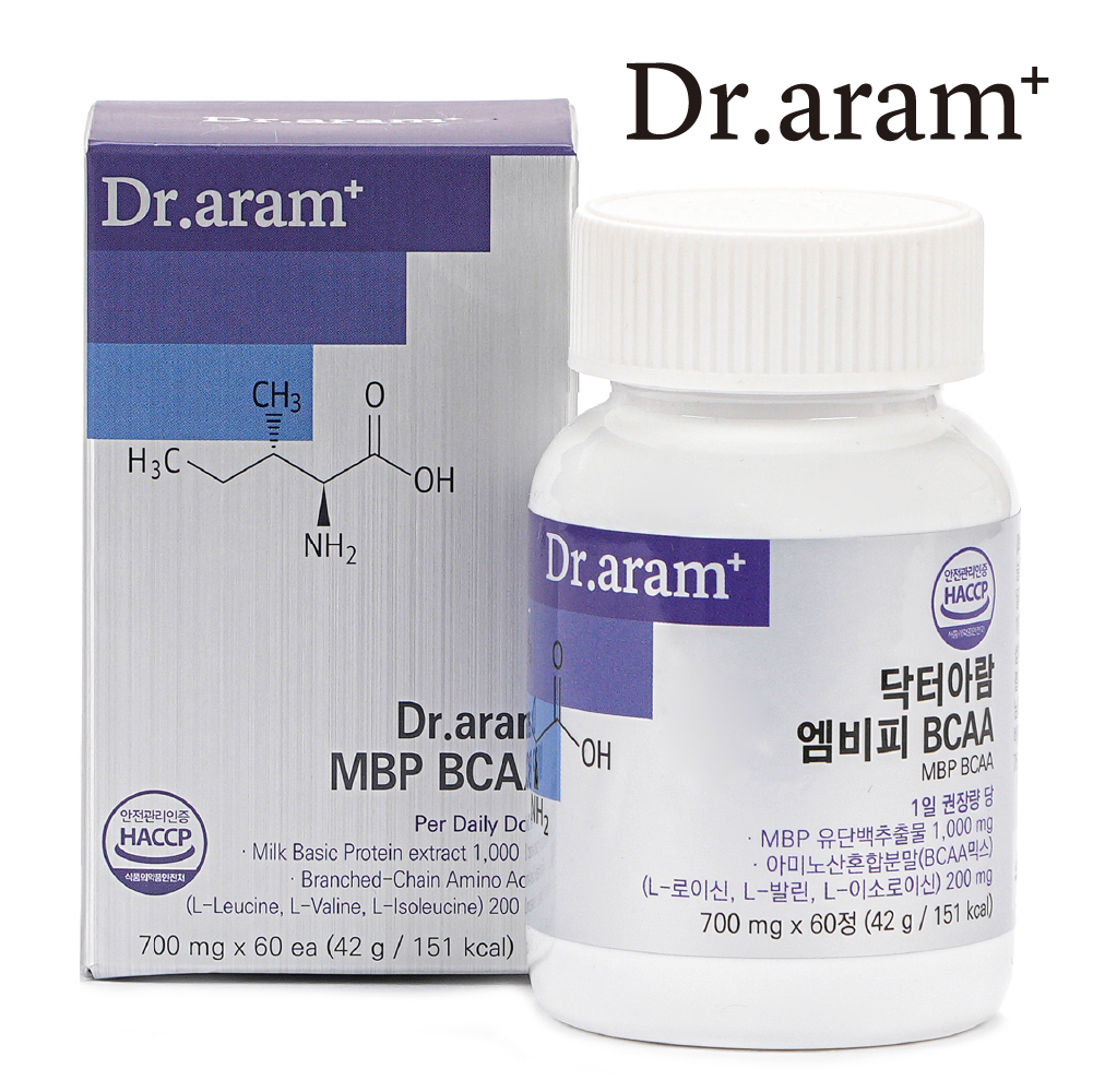 닥터아람 MBP 엠비피 BCAA 700mg x 60정 - 상품 이미지
