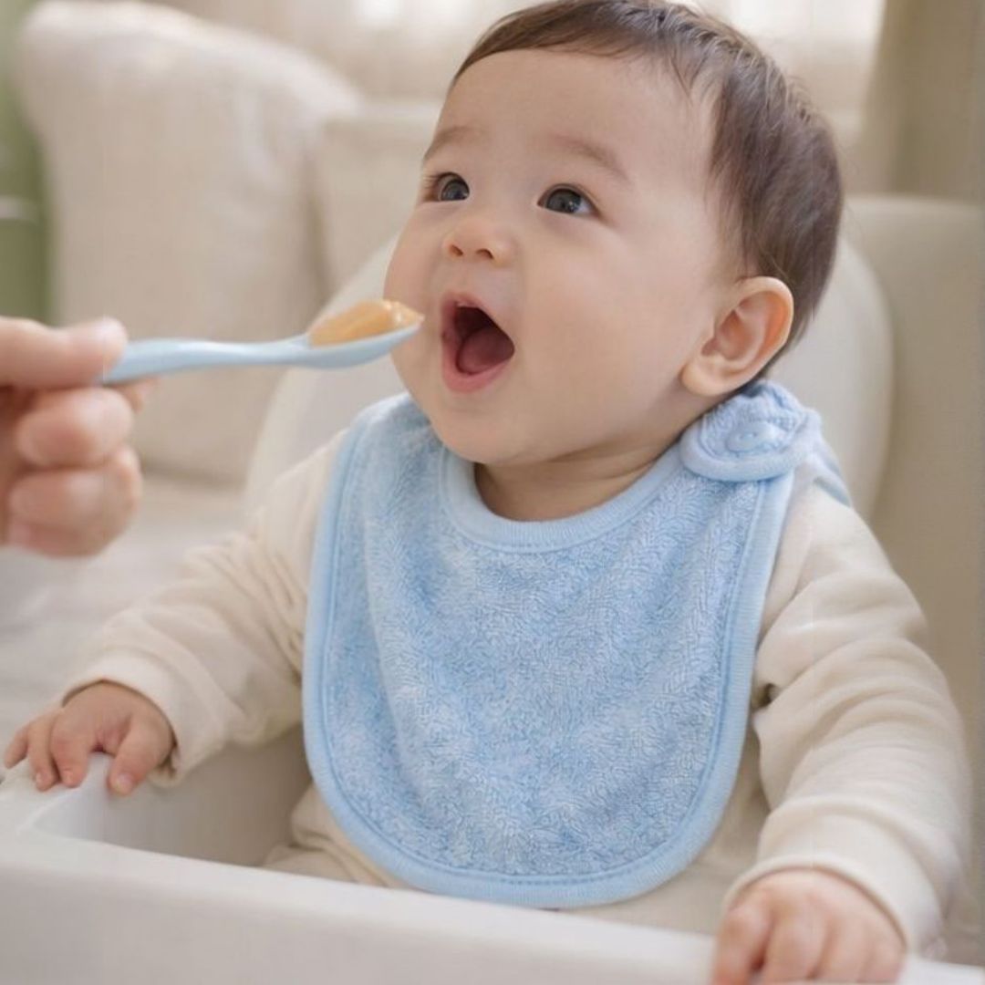 아기턱받이 신생아 밤부 국내제작 테리빕 트리베어