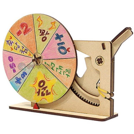 [오픈과학 협력사]초등 과학 룰렛 회전판 조립 장난감 만들기 공부방 팀과외 관찰놀이 규칙이해 홈스쿨