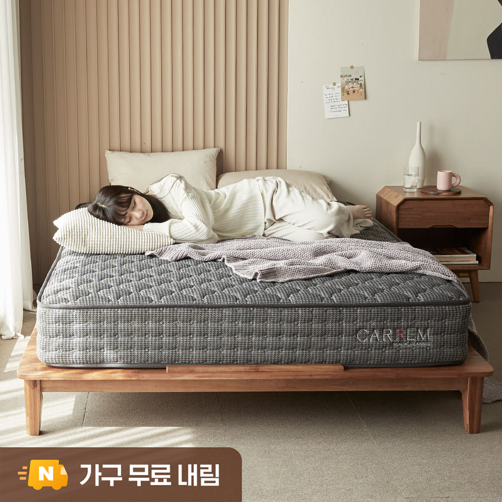 [내림서비스] 국내제작 클래식 독립스프링 호텔 침대 매트리스 24cm, SS(슈퍼싱글), 미디엄하드 - 상품 이미지