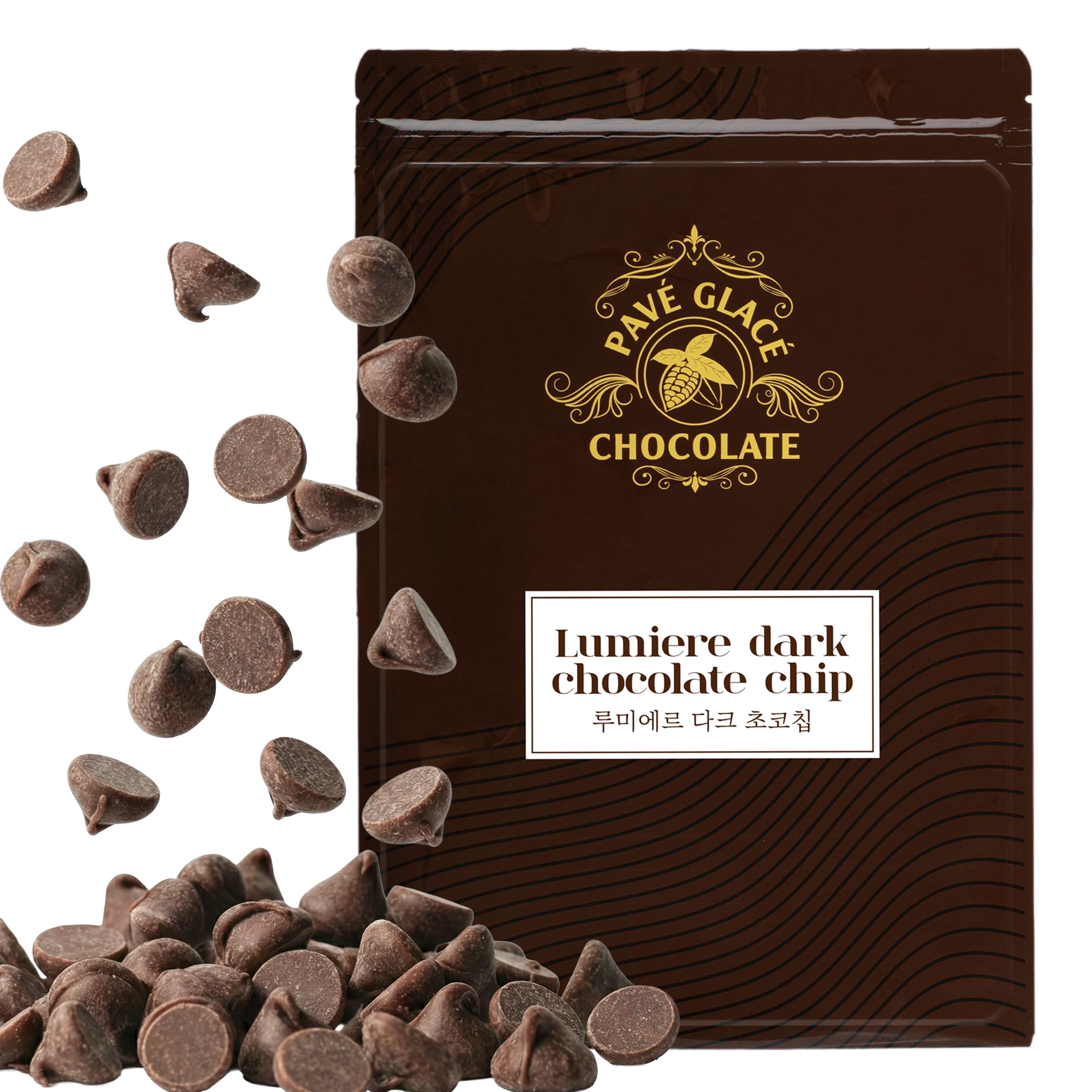 컴파운드 다크초코칩 초콜릿 다크, 400g, 1개 - 상품 이미지