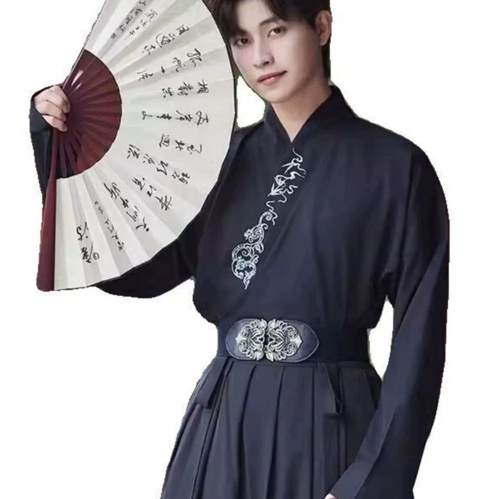 두루마 전통 승복 남성용 의상 디 A. M, A. 상의 스커트 숄 벨트 손목밴드 대여 가능 - 상세 이미지 5