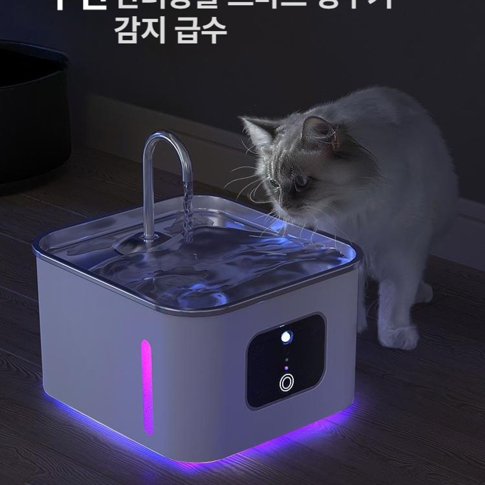 자동 순환식 고양이 자동급수기 고양이정수기 A. 필터 한 상자로 90일 동안 플러그를 꽂 - 상품 이미지