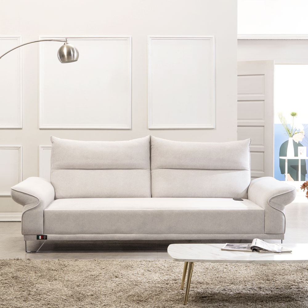 장인가구 순토 황토볼 온열스프링 흙소파 틸팅형 3인소파