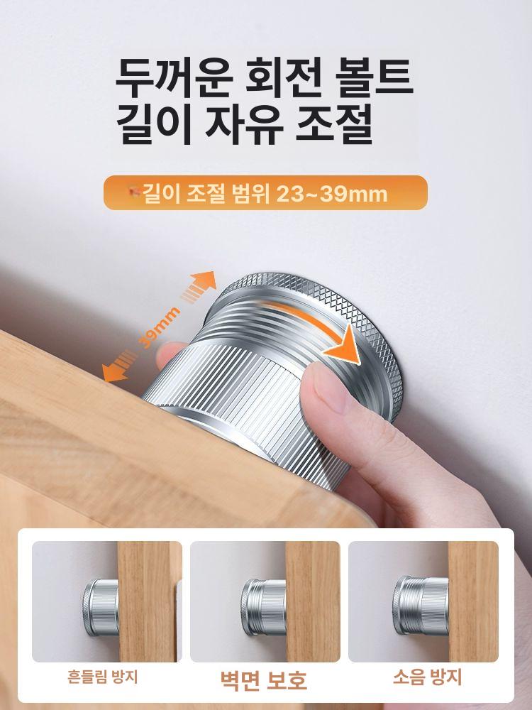 메탈 다리 브래킷 지지대 무타공 설치 소파 우드슬랩용 스탠다드 그레이 2개입 높이 23-39mm - 상세 이미지 2