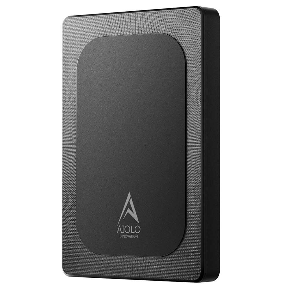 Aiolo Innovation 1TB 외장 하드 드라이브 울트라 슬림 휴대용 HDD-USB 3.0 USB-C PC, Mac, 노트북, PS4, Xbox One, 360용 320GB - 상품 이미지