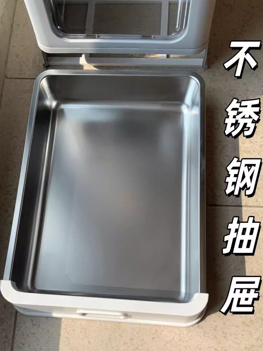 고양이 화장실 견고한 모래 대형 논슬립 강아지 깔끔한 매트 배변 기본형 소형 흰색 (50x35x10cm) - 상세 이미지 4